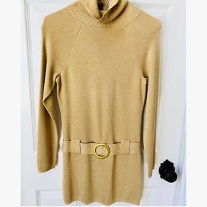 NWT INC Belted Bodycon Mini Sweater Dress Size M